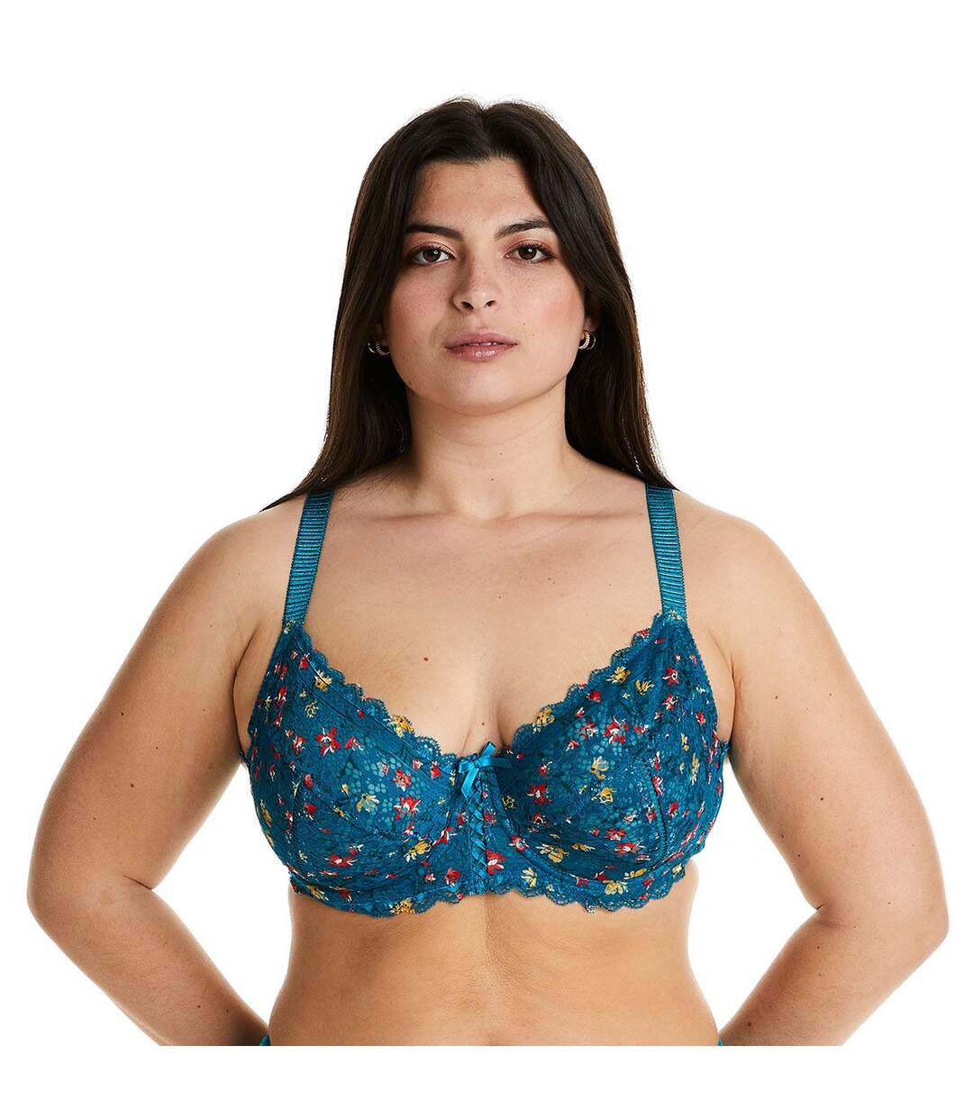 Soutien-gorge à armatures grand maintien turquoise/kaki Elena