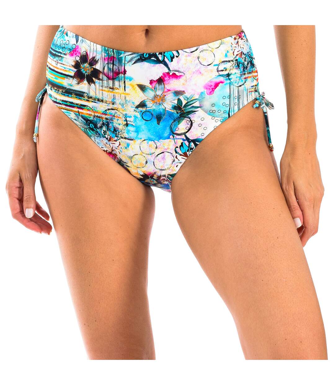 Women's high waisted bikini bottom W230258-1