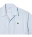 Chemise Manches Courtes Motif/style Géométrique Homme Bleu Clair Lacoste-4