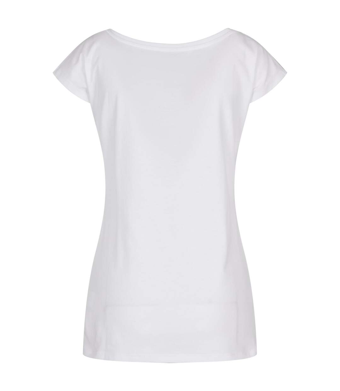 T-shirt À Col Large Pour Femme/femme Blanc Build Your Brand-2
