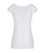 T-shirt À Col Large Pour Femme/femme Blanc Build Your Brand-2