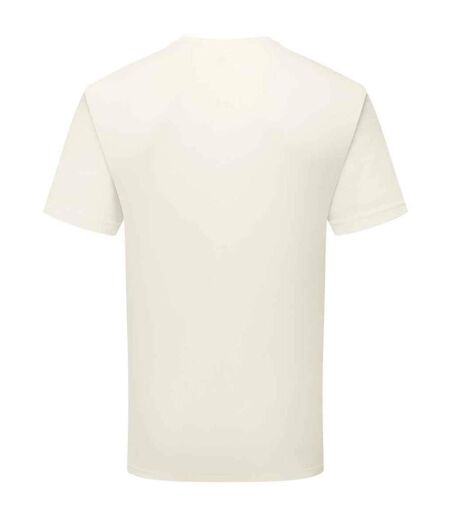 Unisex adult cotton t-shirt natural Fruit of the Loom