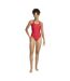 Maillot De Bain 1 Pièce Motif/style Logo Essential Femme Rouge Adidas-1