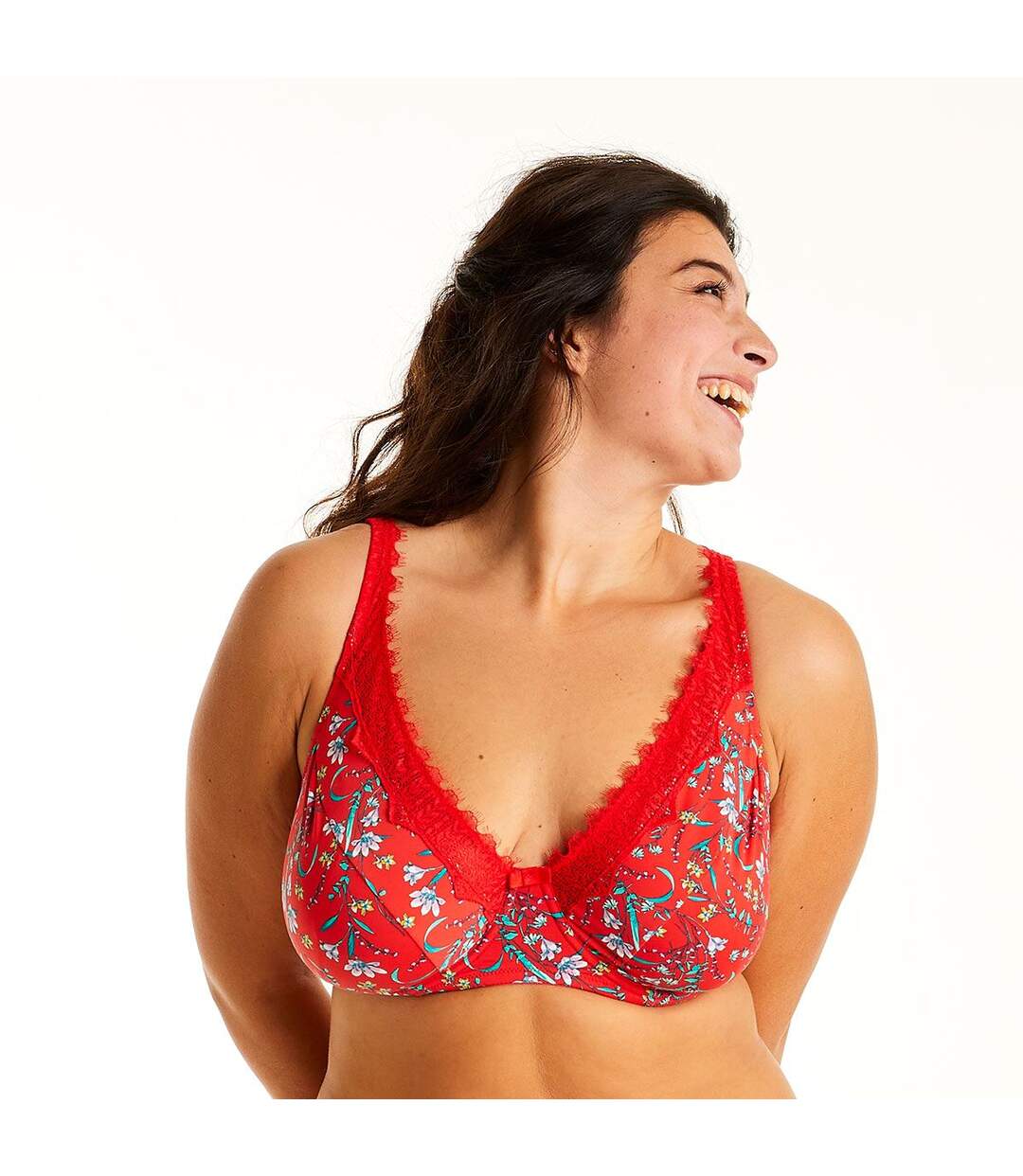 Soutien-gorge à armatures rouge Rouge