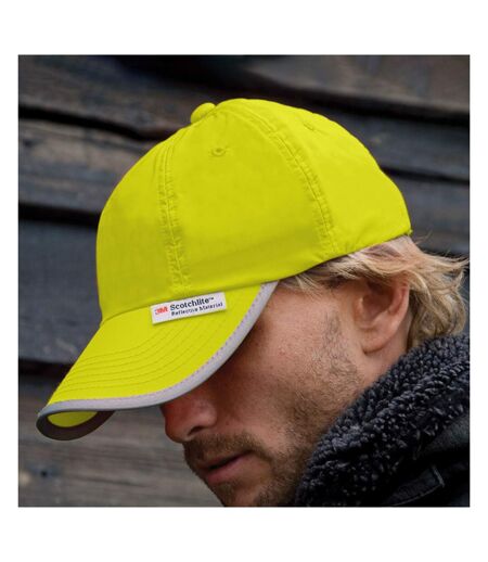 Result Unisex High-Vis Baseball Cap (3M) (Pack of 2) (Hi-Vis Yellow) - UTBC4237