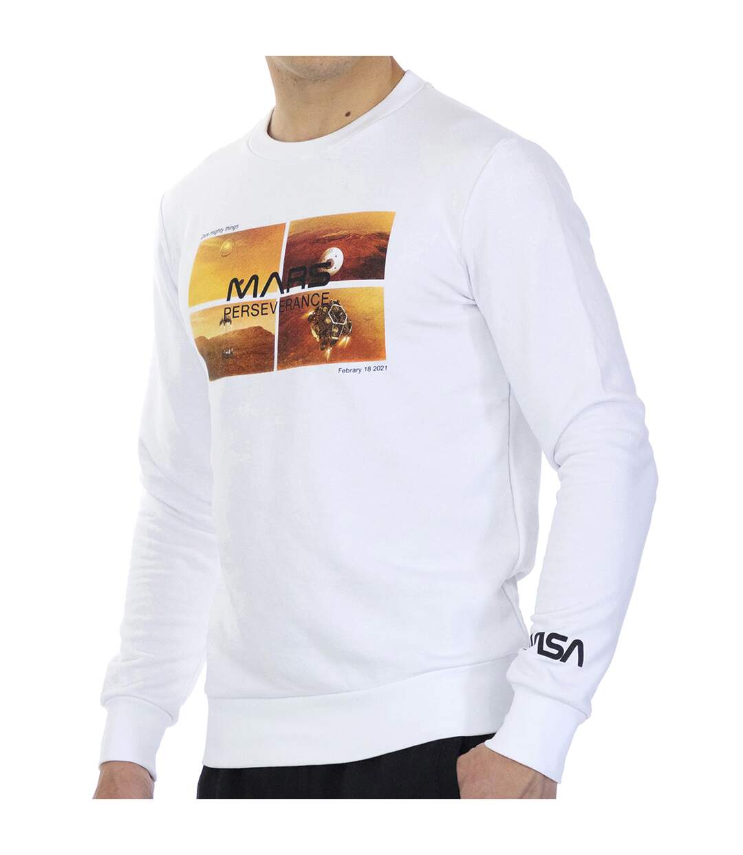 Basic long-sleeved crew-neck sweatshirt MARS09S for men