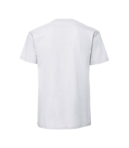 Mens iconic premium ringspun cotton t-shirt white Fruit of the Loom