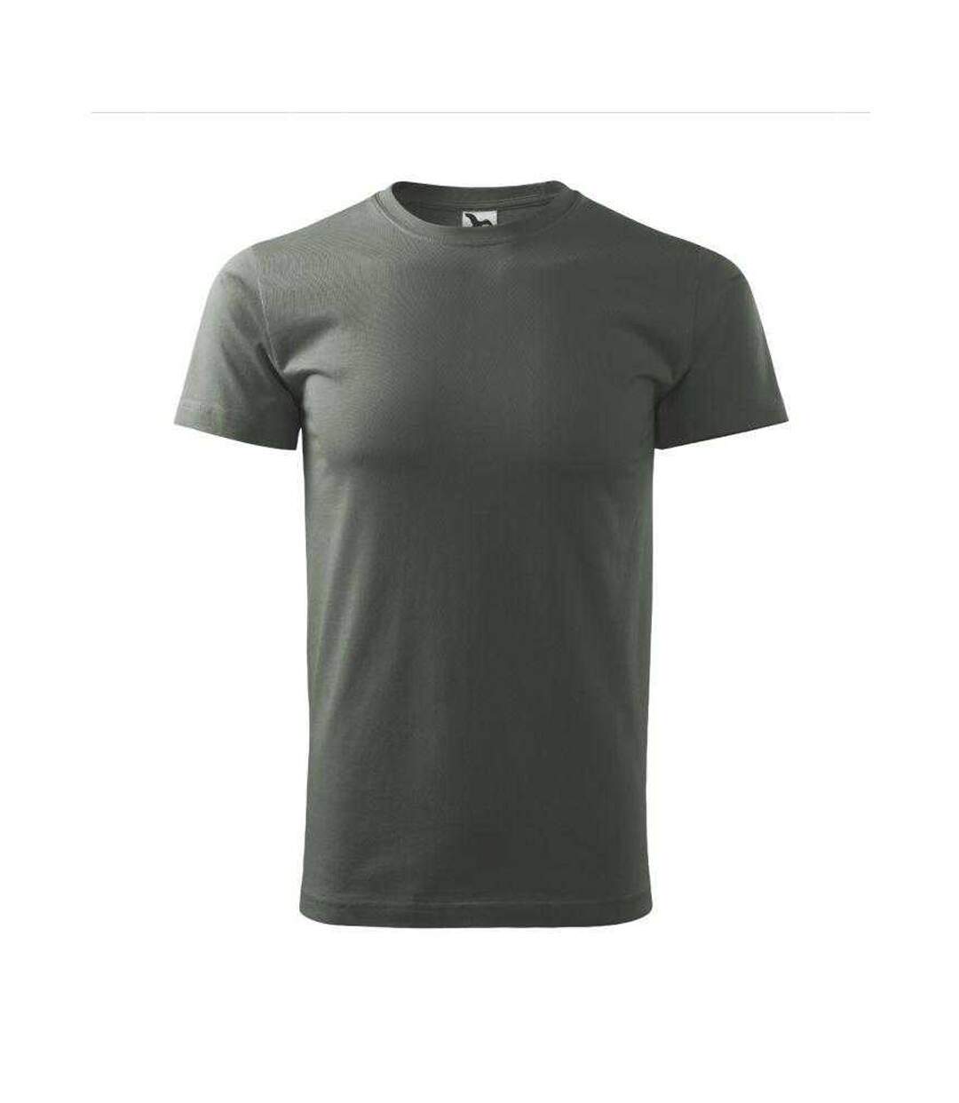 Mens Basic Cotton T-shirt Green Adler-1