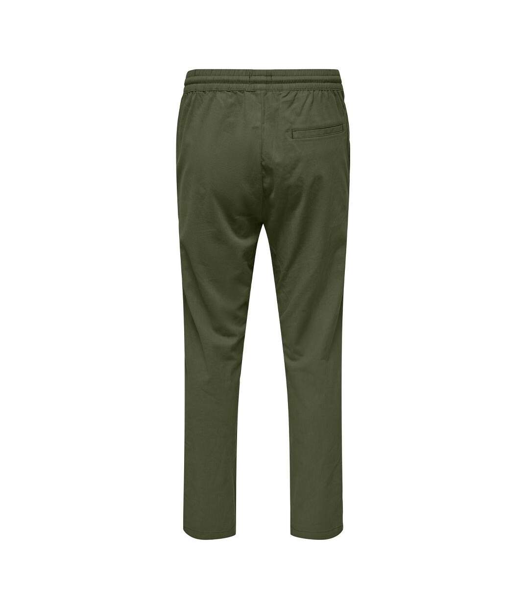 Pantalon fluide kaki homme only & sons capri - l-2