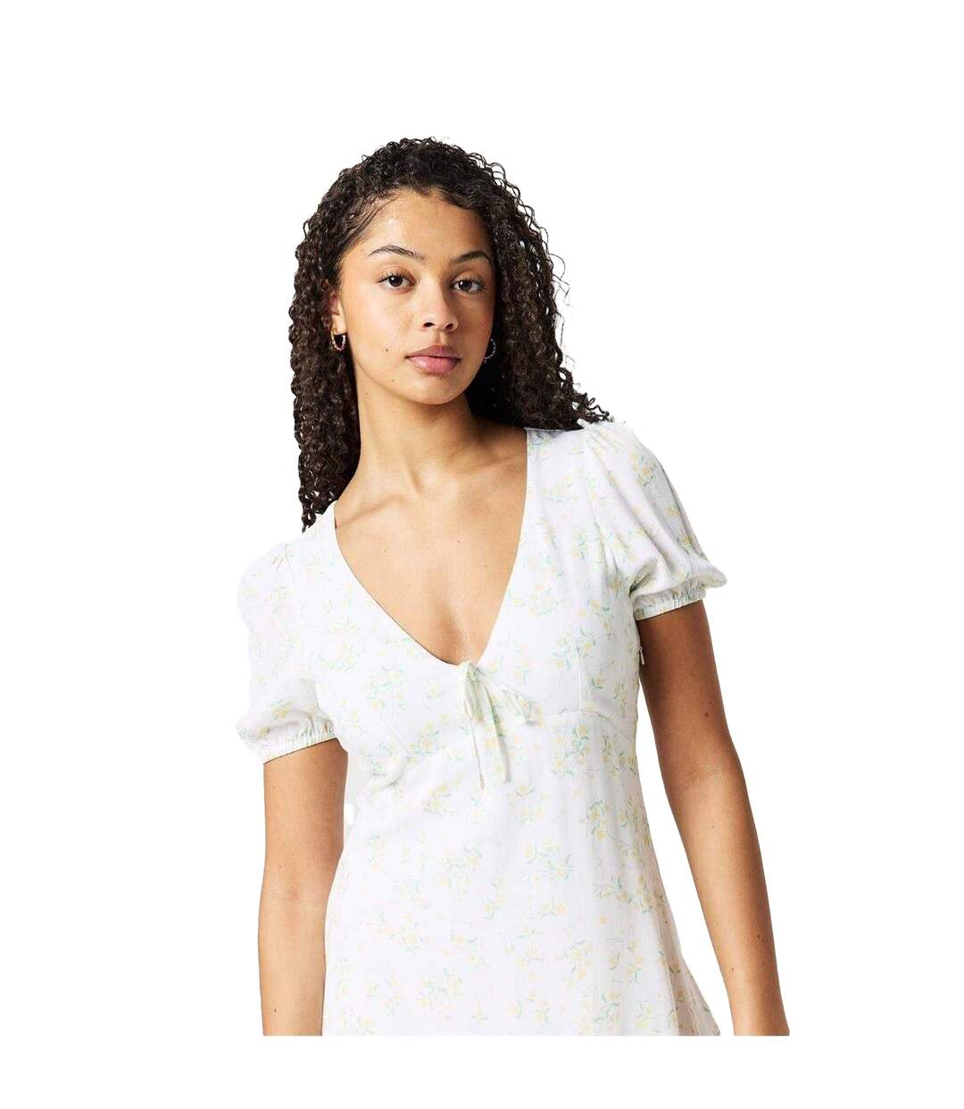 Robe Courte Motif/style Petites Fleurs Femme Blanc Jack Wills-3