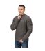 Regatta Mens Solomon Marl Knitted Zip Neck Sweatshirt (Dark Grey)