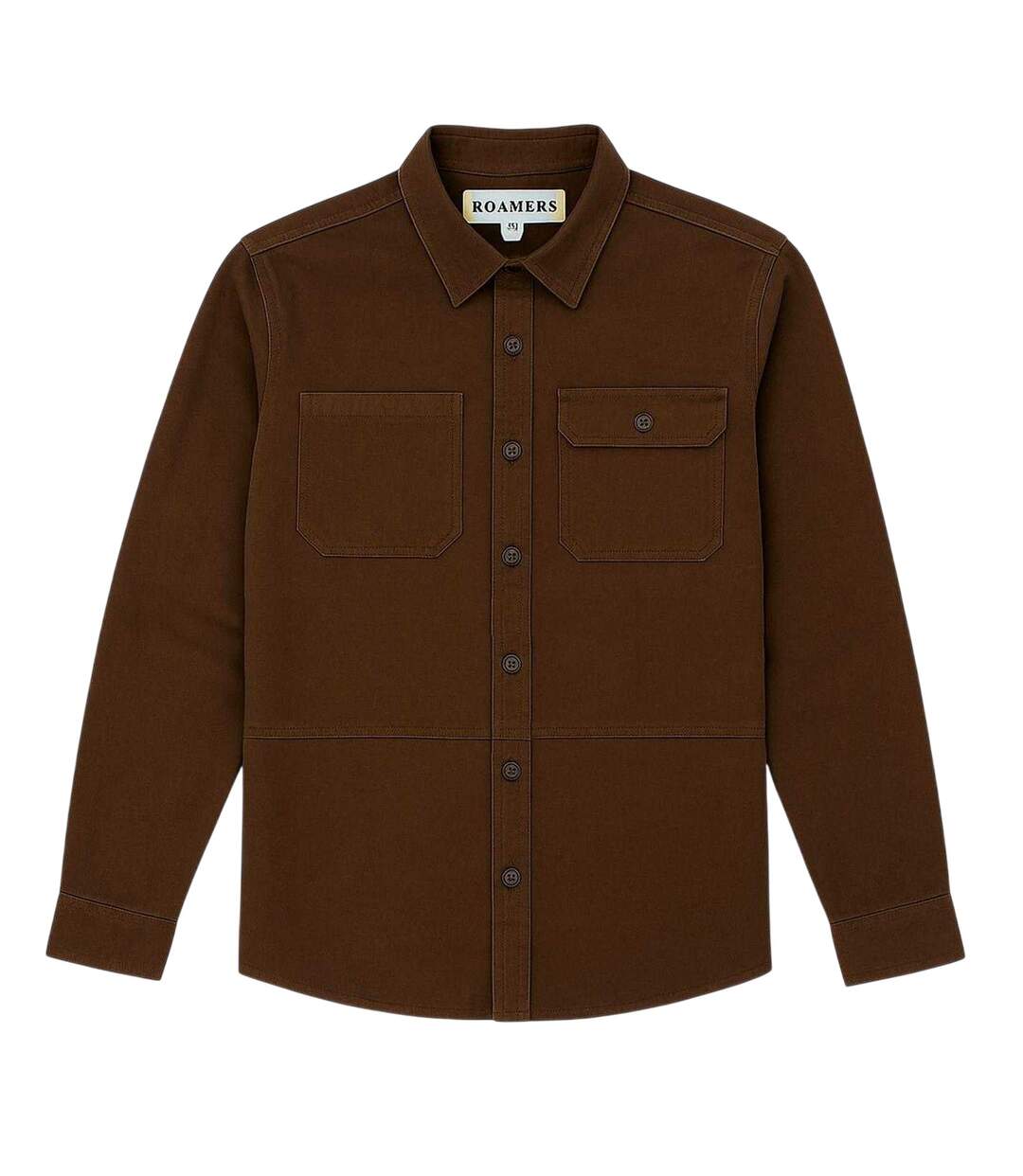 Mens Long-sleeved Shirt Chocolate Roamers-2
