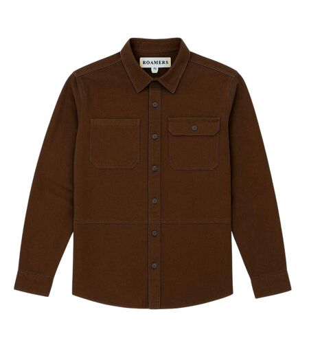 Mens Long-sleeved Shirt Chocolate Roamers
