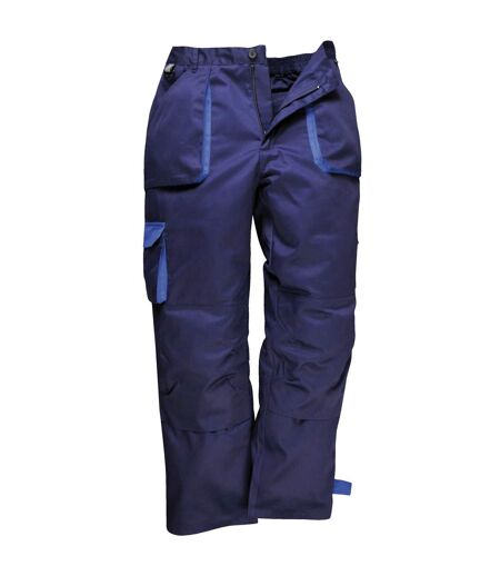 Portwest Mens Contrast Workwear Trousers (TX11) / Pants (Navy) (UTRW1006)