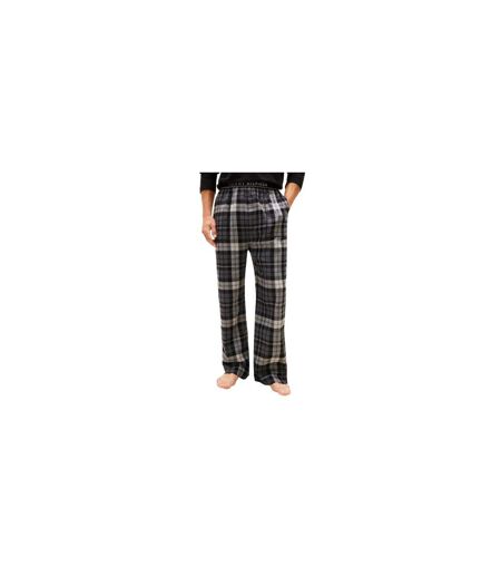 Mens Flannel Plaid Pyjama Bottoms Black Tommy Hilfiger