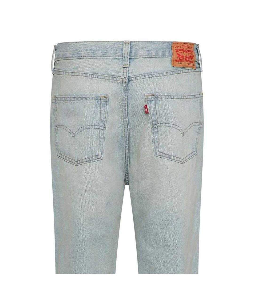 Mens Cotton Denim Loose Fit Jeans Light Blue Levis-4