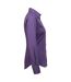 Womens/ladies Poplin Long-sleeved Blouse Purple Premier-4