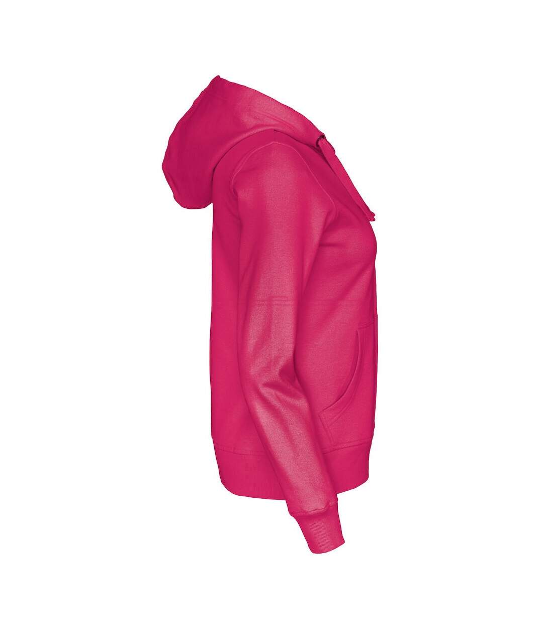 Womens/ladies full zip hoodie dark cerise Cottover