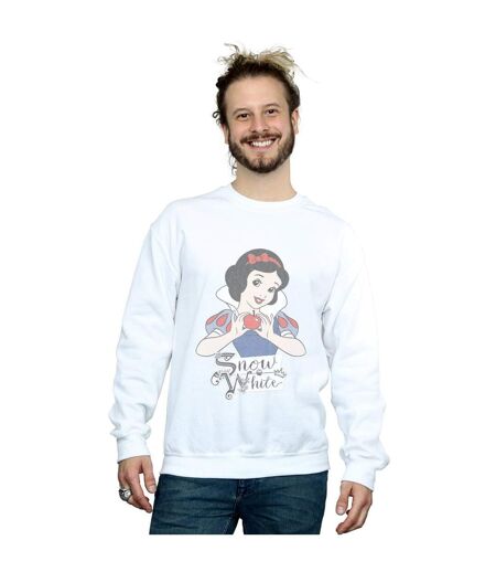 Disney Princess Mens Snow White Apple Sweatshirt (White)