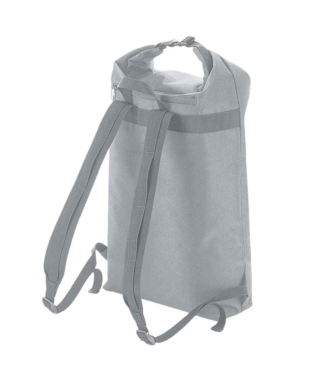 Icon Roll-top Backpack One Size Light Grey Bagbase-2