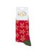 1 Pack Mens Dark Red Gingerbread Men Bamboo Socks-2