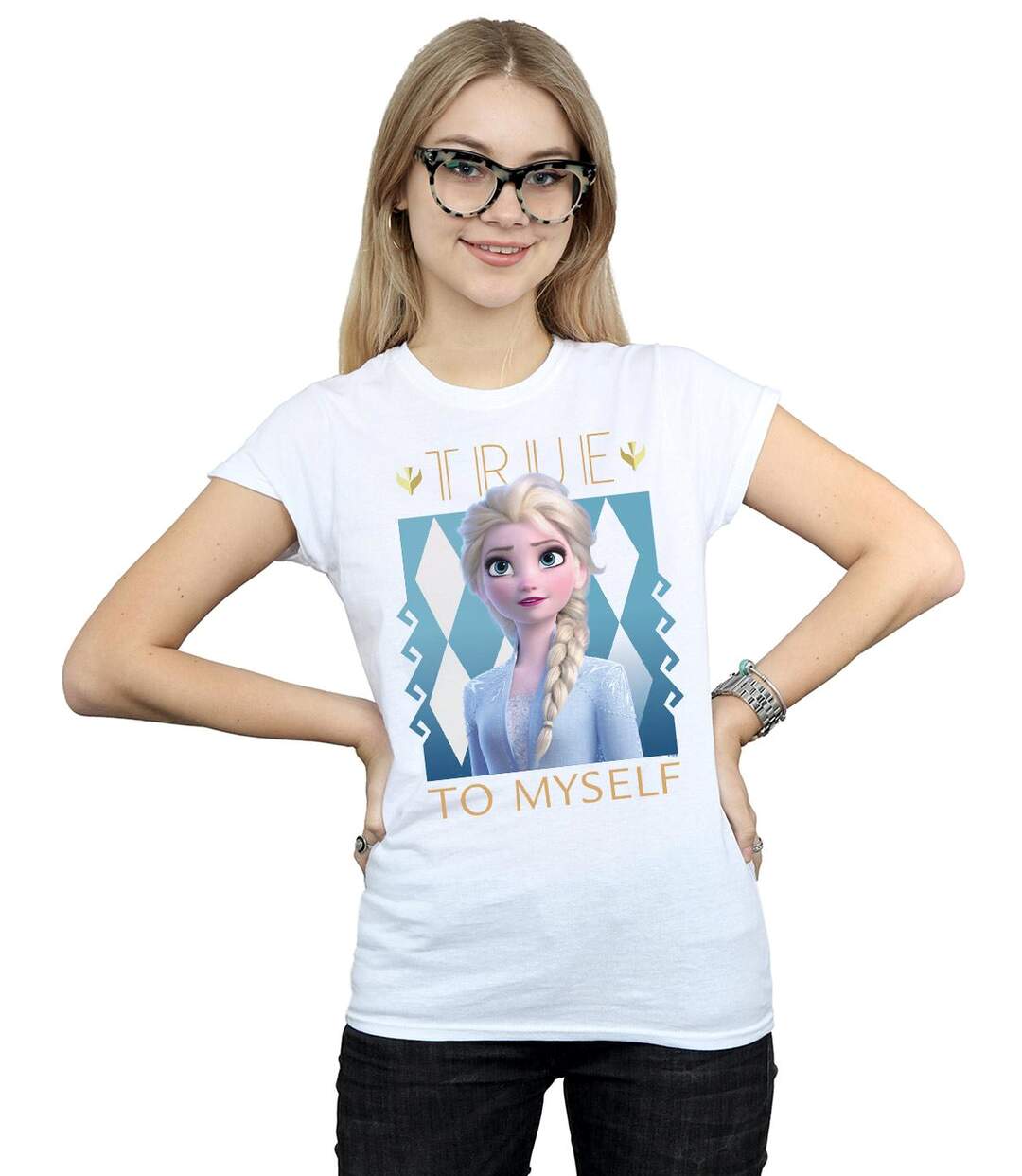 Disney Femme/Les femmes Frozen 2 Elsa True To Myself - T-shirt en coton (Blanc) - UTBI21802-2