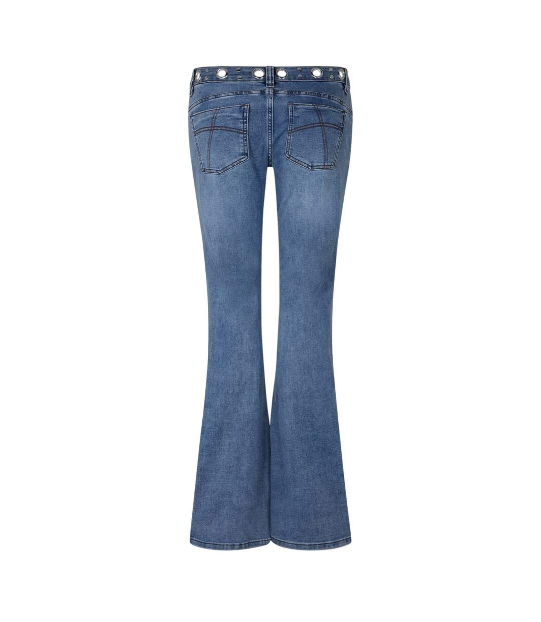Womens/ladies Denim Bootcut Jeans Blue The Ragged Priest-3