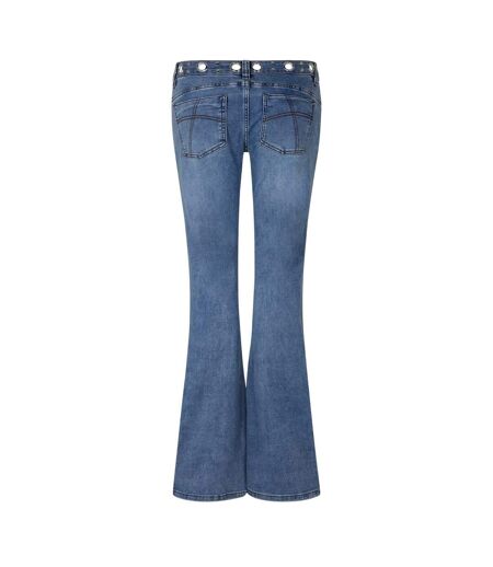 Womens/ladies Denim Bootcut Jeans Blue The Ragged Priest