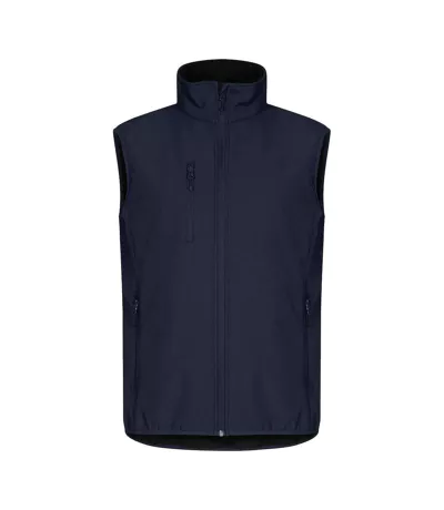 Mens Classic Soft Shell Jacket Dark Navy Clique