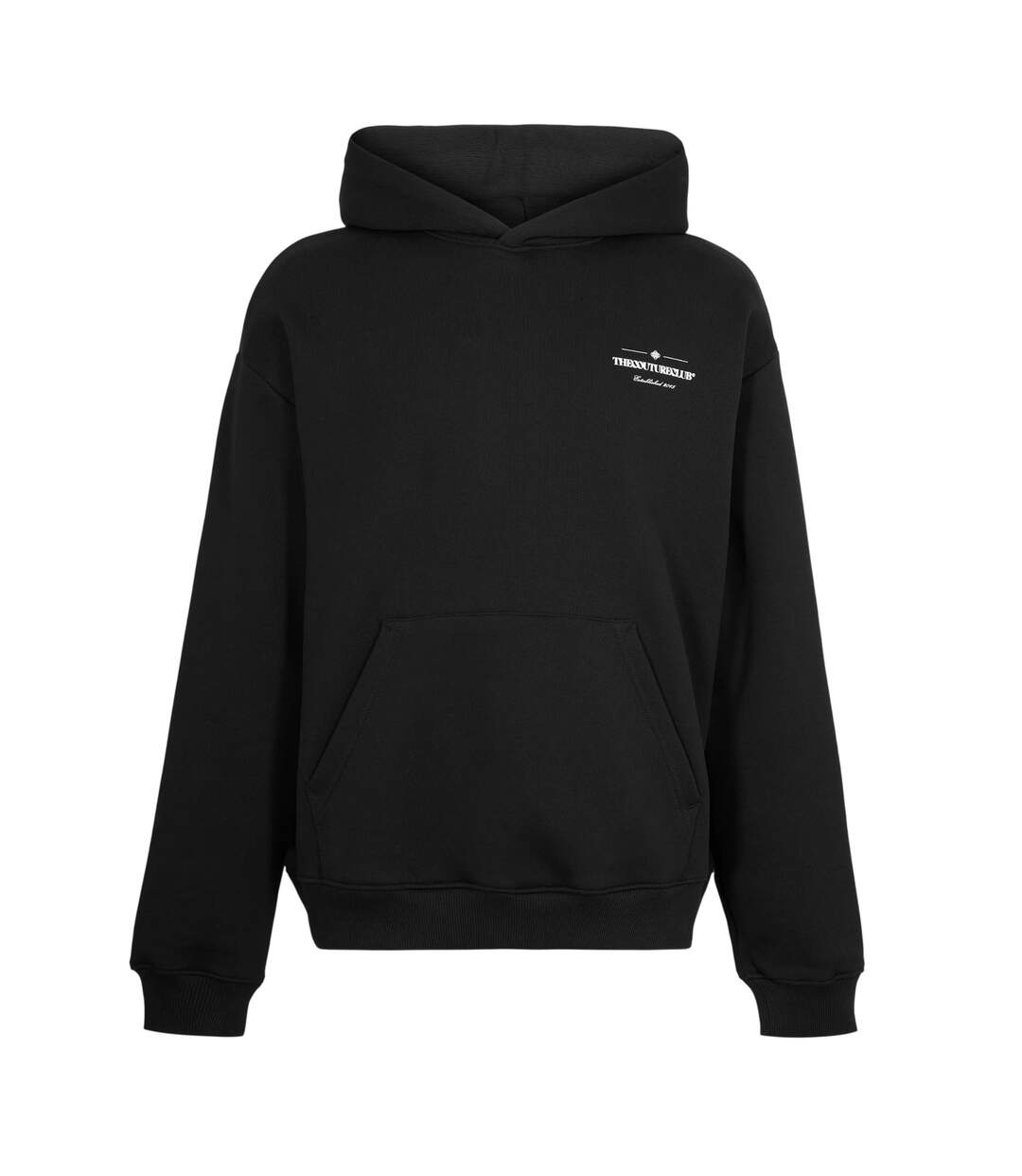 Mens Copyright Pullover Hoodie Black Couture Club-2
