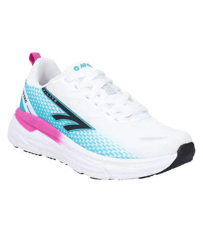 Baskets Promenade Femme Blanc Vif Noir Hi-Tec