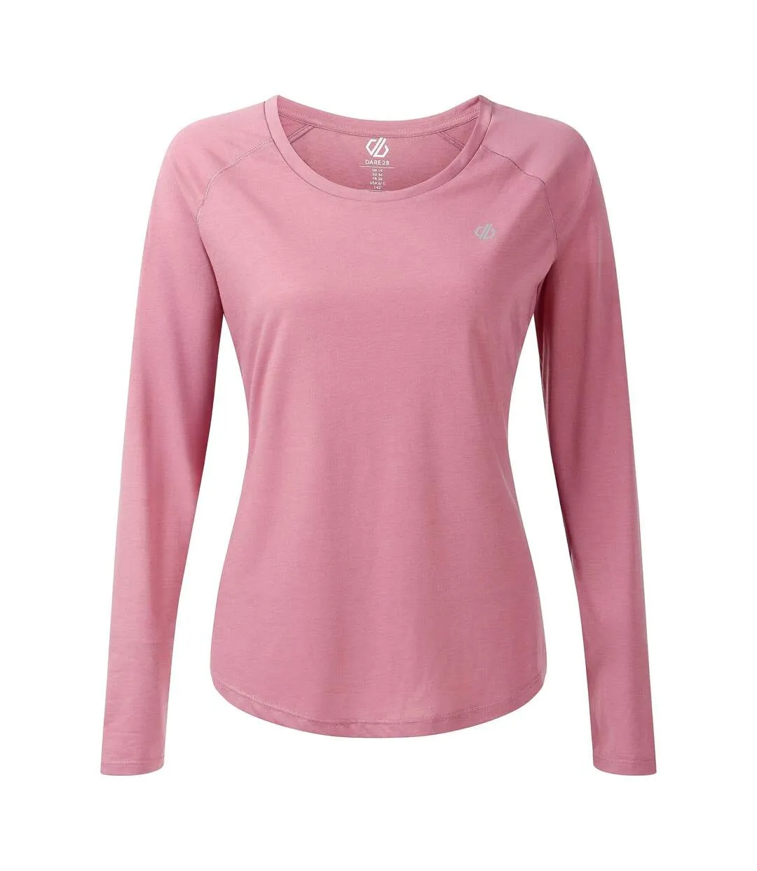 Womens/ladies Serenity Long-sleeved T-shirt Dusty Orchid Dare 2B-1