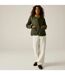 Womens/ladies Maia Quilted Padded Jacket Dark Khaki Wood Brown Regatta-1