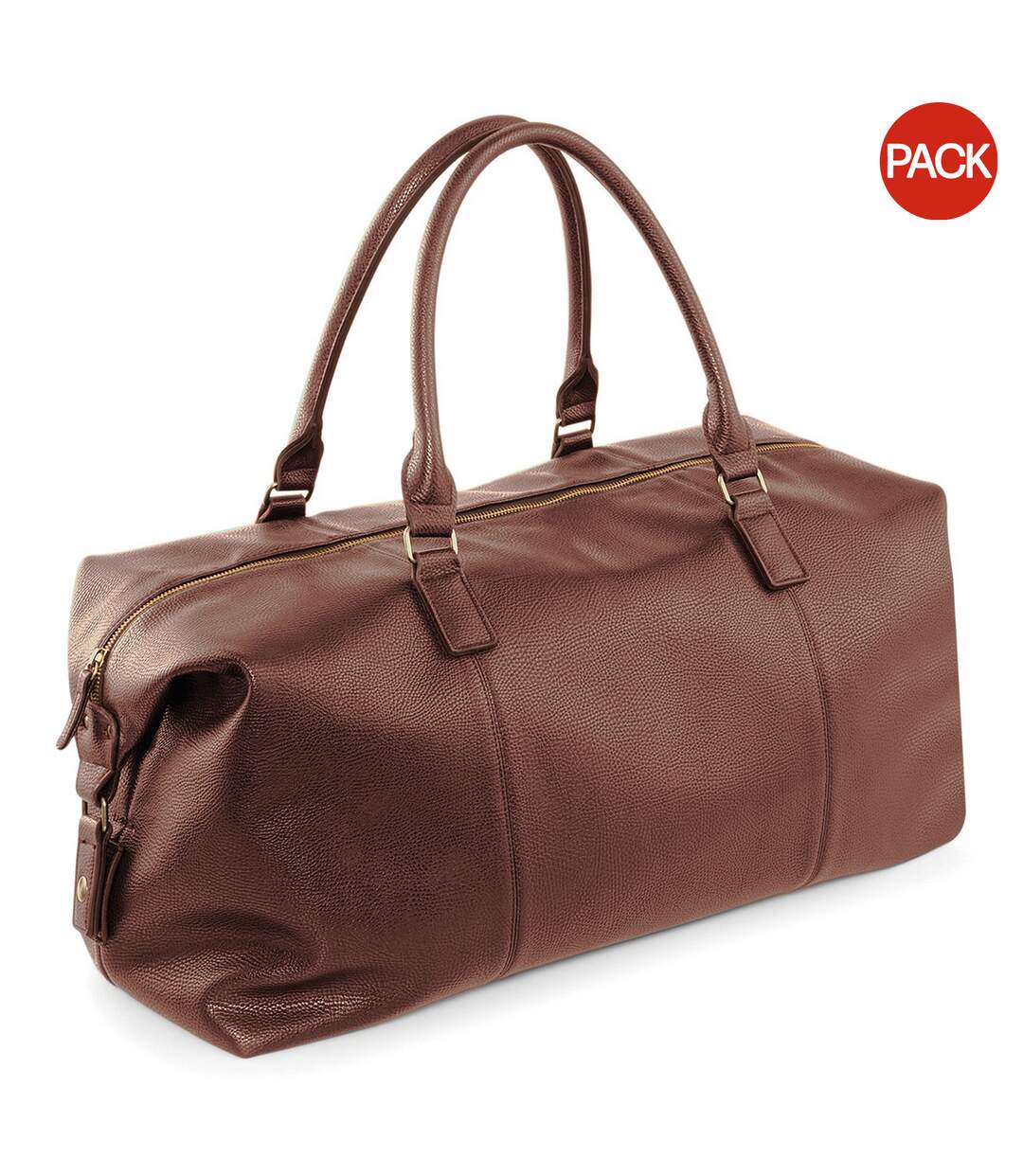 Lot de 2  Sac de voyage en faux cuir taille unique fauve Quadra-1