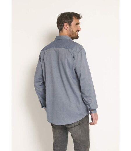 Chemise manches longues coton reliefé