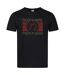 T-shirt Motif/style Deep Purple Adulte Noir Amplified-1