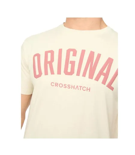 Mens Kensby T-shirt Neutral Crosshatch