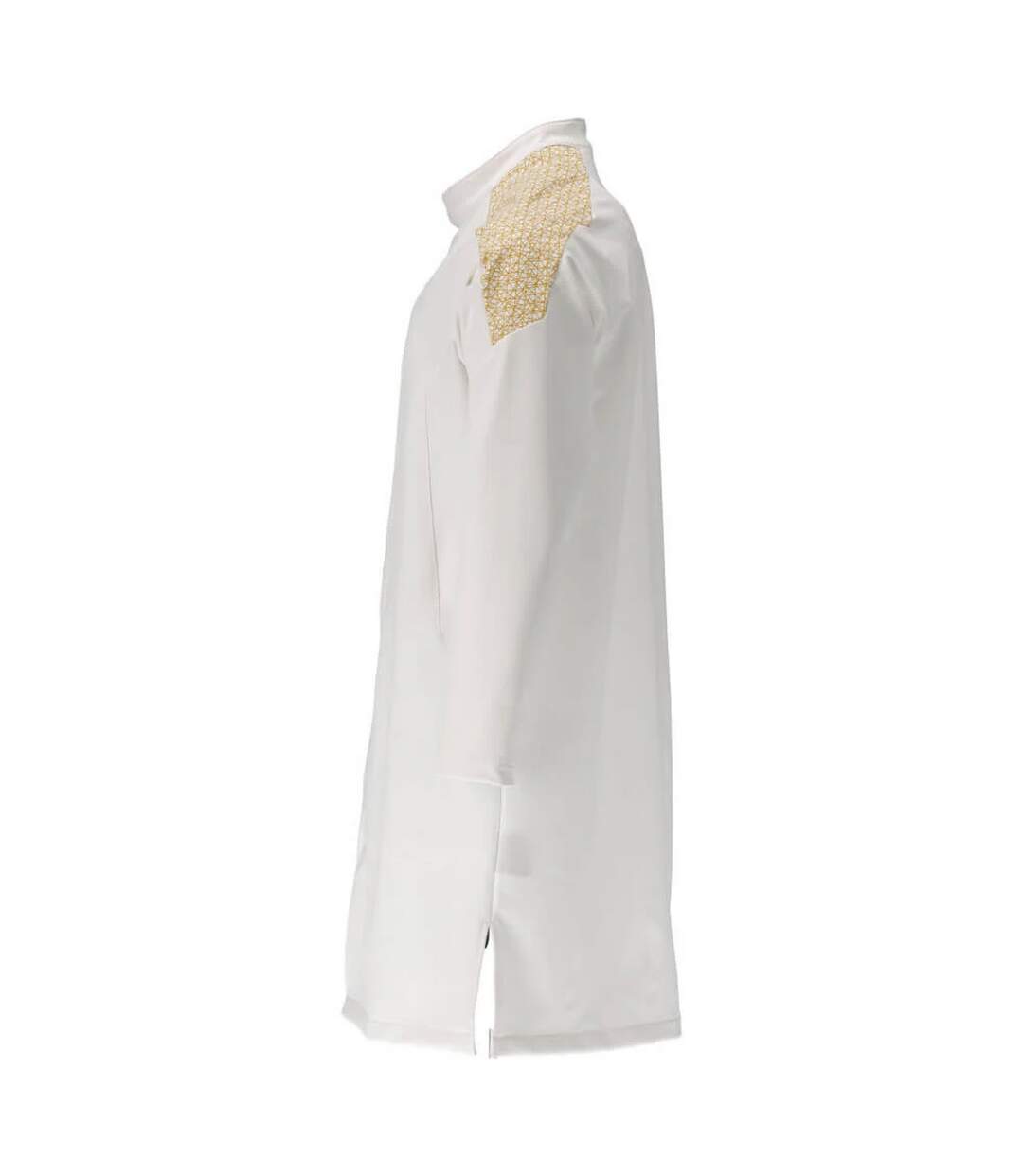 L Blanc Marron Jaune Or Mascot-2