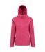 Womens/ladies nevis full zip hoodie bright pink Mountain Warehouse