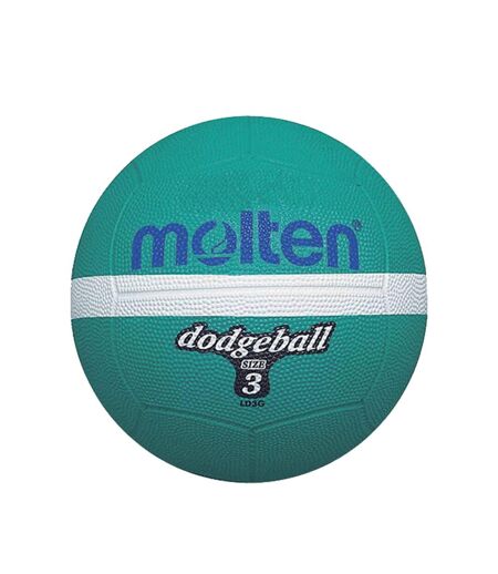 Ballon De Dodgeball Taille 3 Vert Blanc Molten