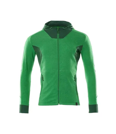 Mens Accelerate Full Zip Hoodie Grass Green Green Mascot