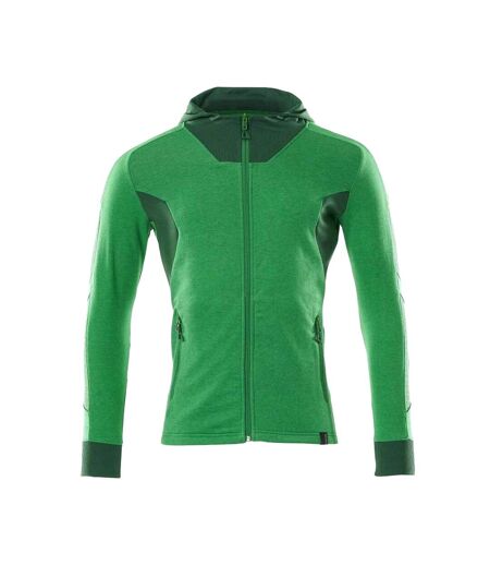 Mens Accelerate Full Zip Hoodie Grass Green Green Mascot
