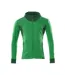 Mens Accelerate Full Zip Hoodie Grass Green Green Mascot-1