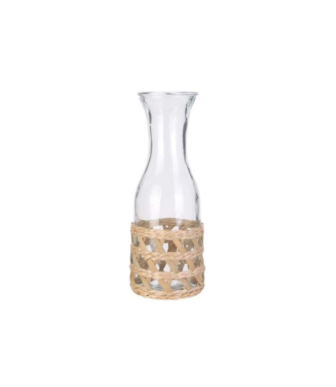 Carafe en Verre Cannage 1L Transparent-1