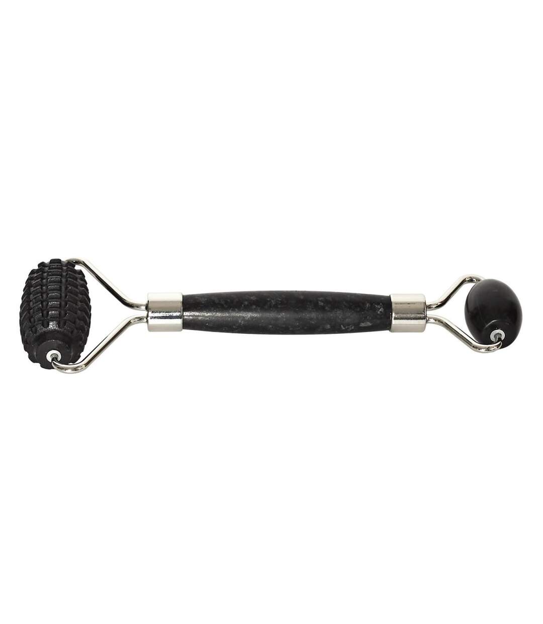 Rouleau de Massage 2 en 1 Jade 14cm Noir-2