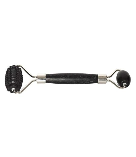 Rouleau de Massage 2 en 1 Jade 14cm Noir