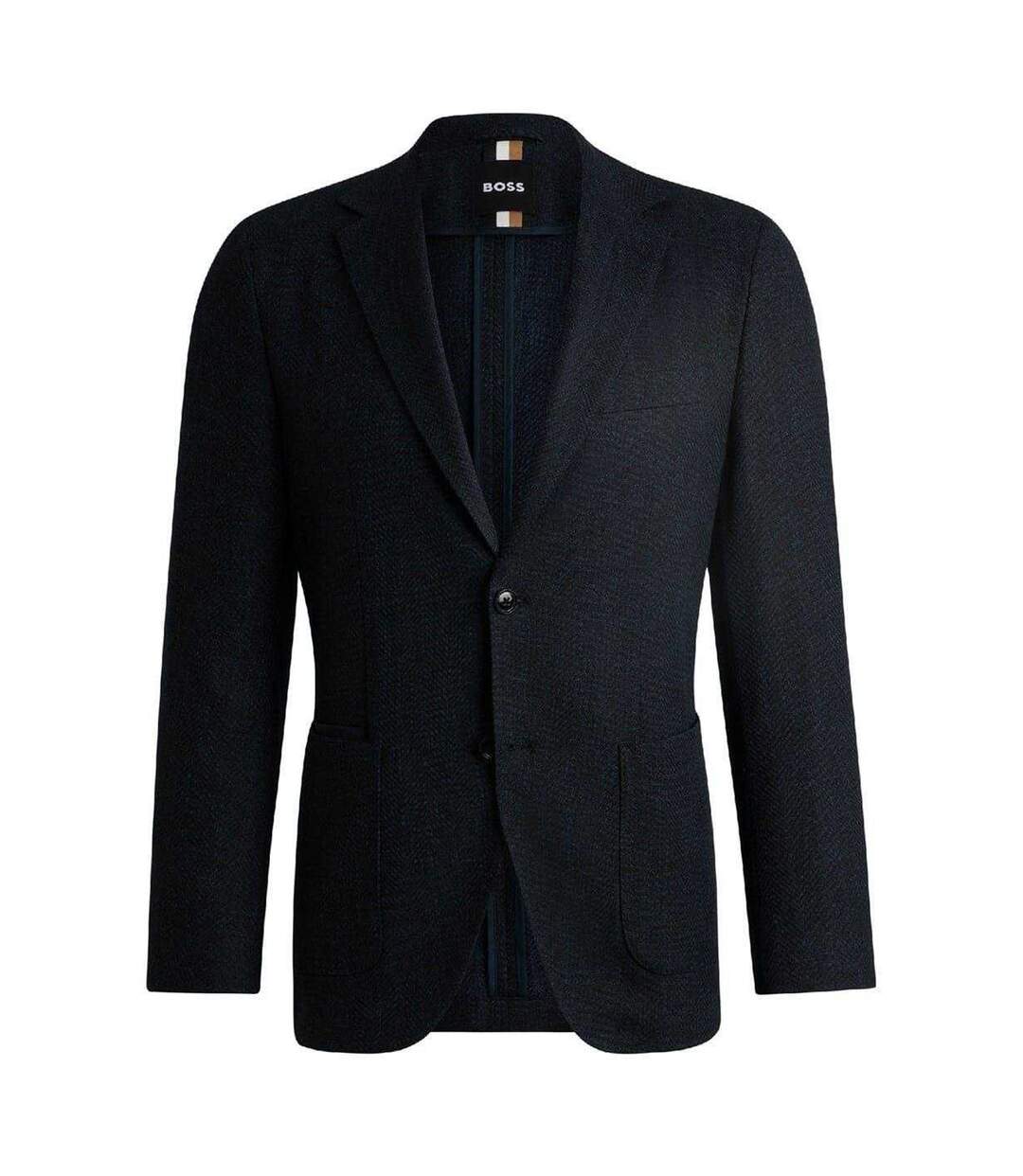 Blazer Officiel Motif/style Chevrons C Jaye Homme Bleu Foncé Boss-1