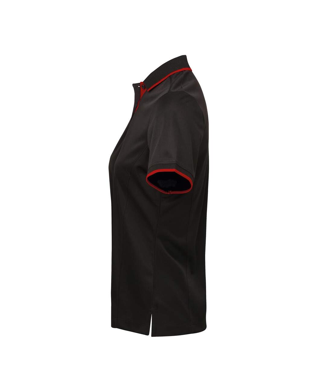Premier Womens/Ladies Contrast Coolchecker Polo Shirt (Black/Red) - UTRW5519-3