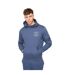 Mens Rayland Cotton Blend Hoodie Bleu Denim Duck And Cover-1