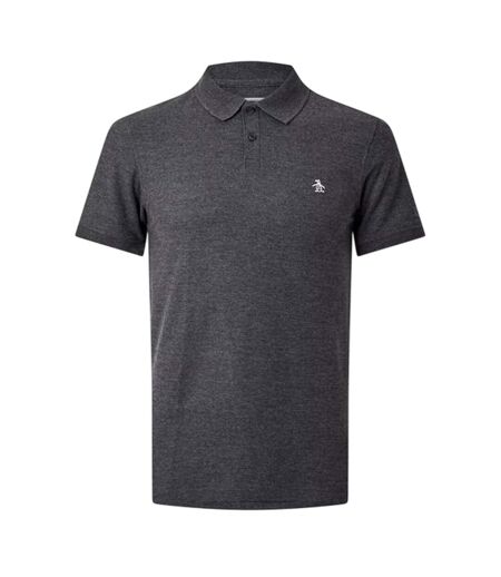 Polo Motif/style Logo Brodé Homme Anthracite Original Penguin